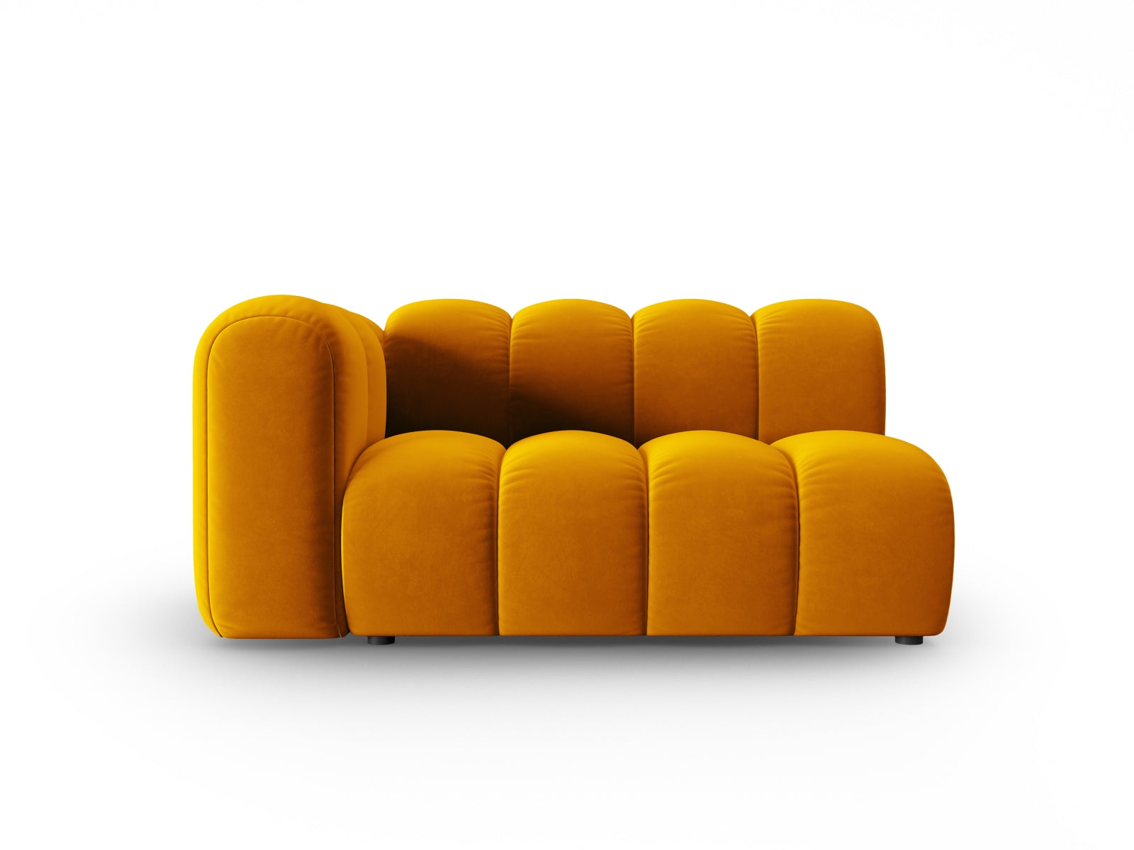 Lupine Velour links Modular Sofa 2 Sitzer in Yellow präsentiert im Onlineshop von KAQTU Design AG. Modulares Sofa ist von Micadoni