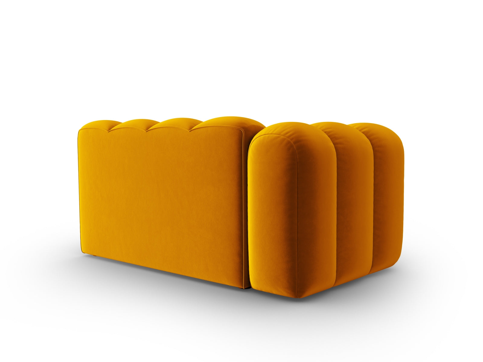 Lupine Velour links Modular Sofa 2 Sitzer in Yellow-Salvador präsentiert im Onlineshop von KAQTU Design AG. Modulares Sofa ist von Micadoni
