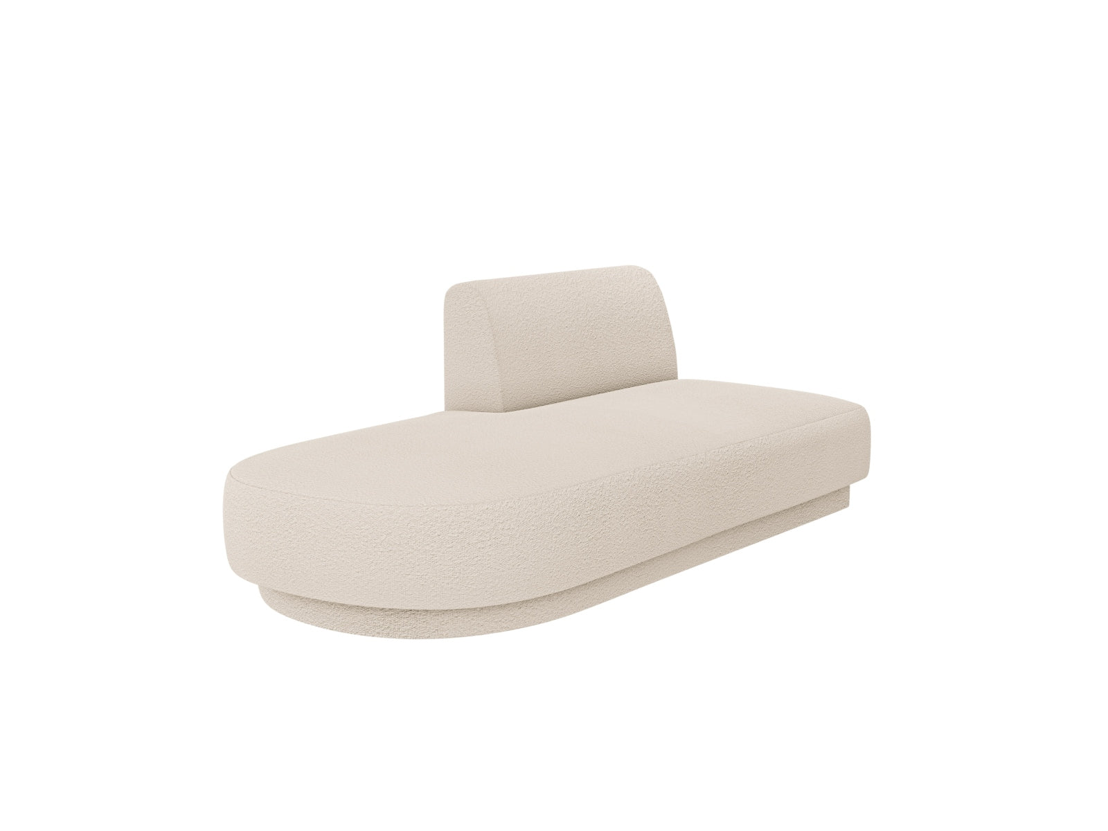 Miley Sitting Module Open links 2 Sitzer in Beige-Baloo präsentiert im Onlineshop von KAQTU Design AG. Modulares Sofa ist von Micadoni