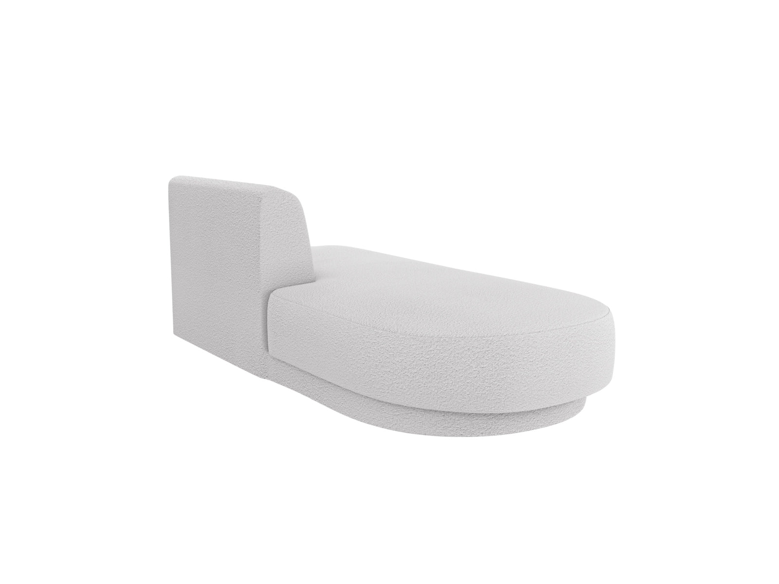 Stylisches Miley Sitting Module Open links 2 Sitzer in dezentem Grau, ideal für moderne Wohnräume und flexible Einrichtungslösungen.