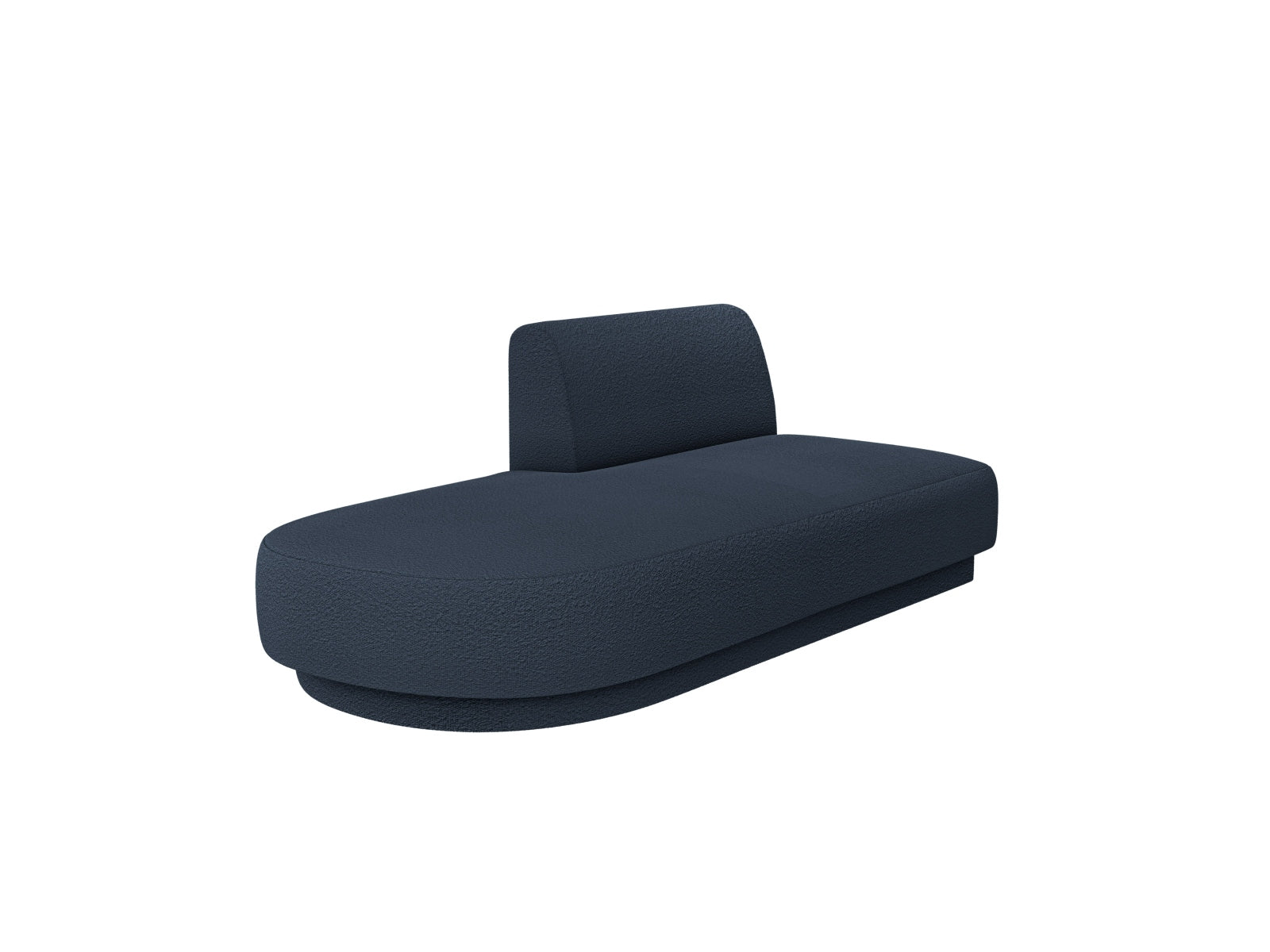 Miley Sitting Module Open links 2 Sitzer in Dark Blue-Baloo präsentiert im Onlineshop von KAQTU Design AG. Modulares Sofa ist von Micadoni