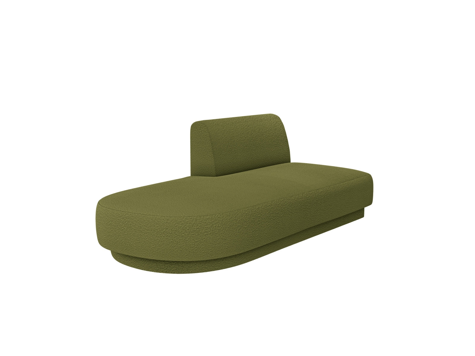 Miley Sitting Module Open links 2 Sitzer in Dark Olive Green-Baloo präsentiert im Onlineshop von KAQTU Design AG. Modulares Sofa ist von Micadoni