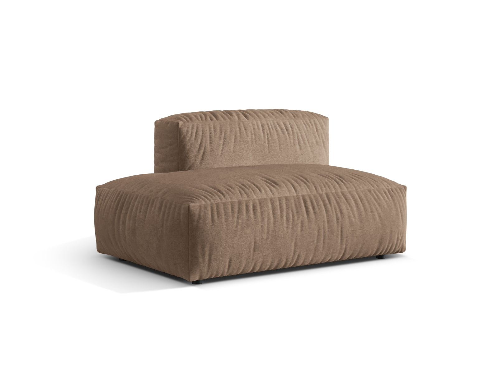 Elegantes Martina Sofa links 2 Sitzer in stilvollem Dark Beige-Vogue, ideal für moderne Wohnräume, erhältlich bei KAQTU Design AG.