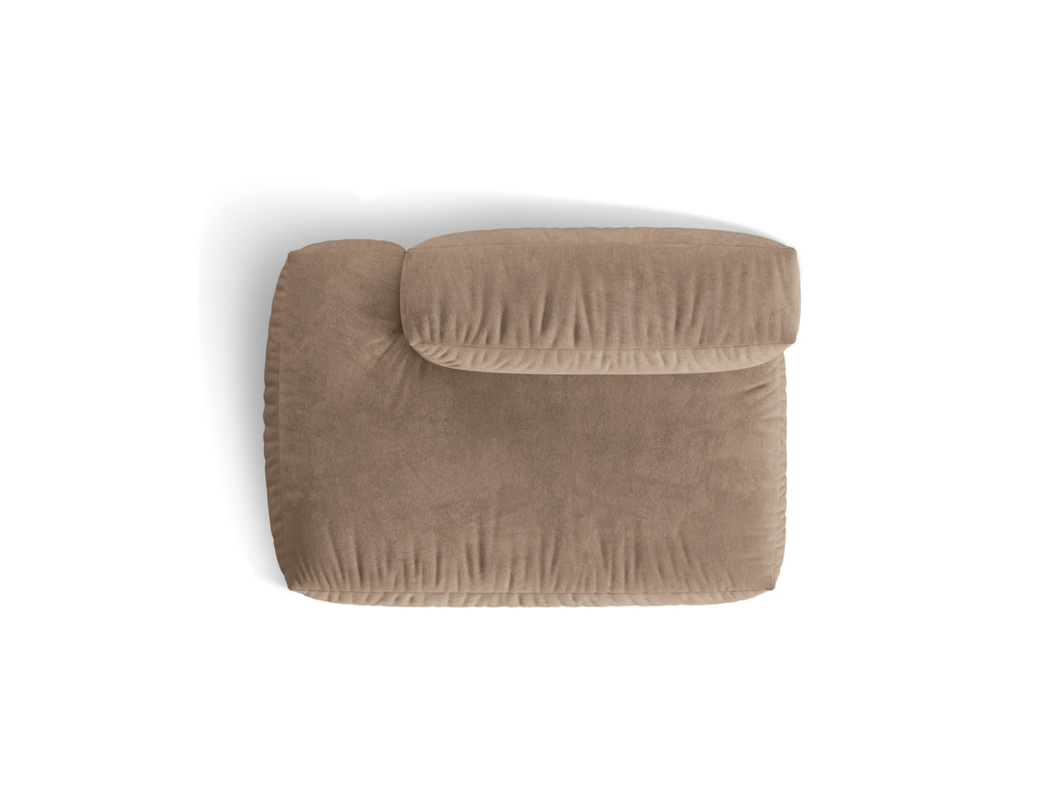Martina Sofa links 2 Sitzer in Dark Beige-Vogue präsentiert im Onlineshop von KAQTU Design AG. L-Sofa links ist von Micadoni