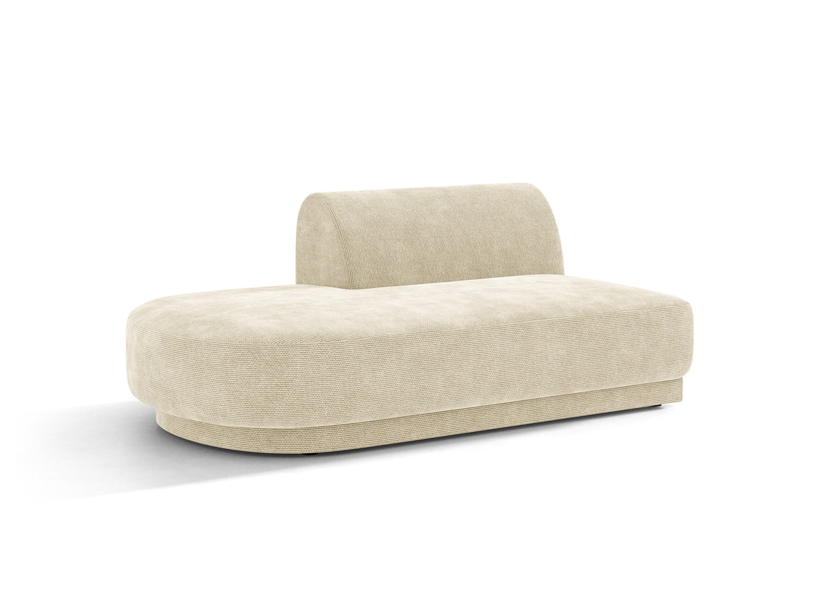 Miley Sitting Module Open links 2 Sitzer in Light Beige-Haga präsentiert im Onlineshop von KAQTU Design AG. Modulares Sofa ist von Micadoni