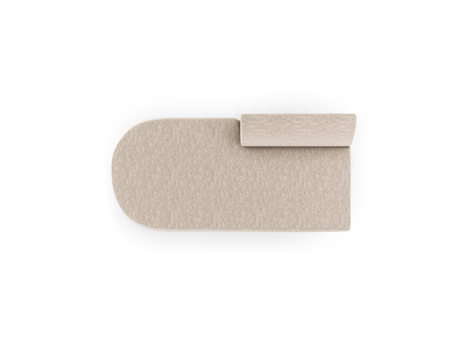 Beige 2-Sitzer Sofa Miley Sitting Module mit offener Linksecke, modernes und vielseitiges Design für gemütliche Wohnambiente.