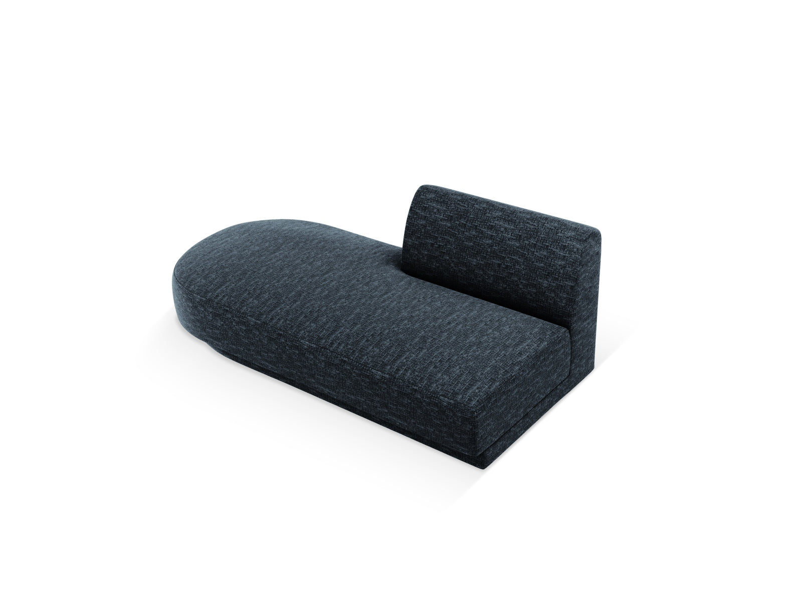 Modernes Miley Sitting Module Open links 2 Sitzer in Royal Blue-Haga, perfekt für kreative Raumgestaltungen und gemütliche Sitzgelegenheiten.
