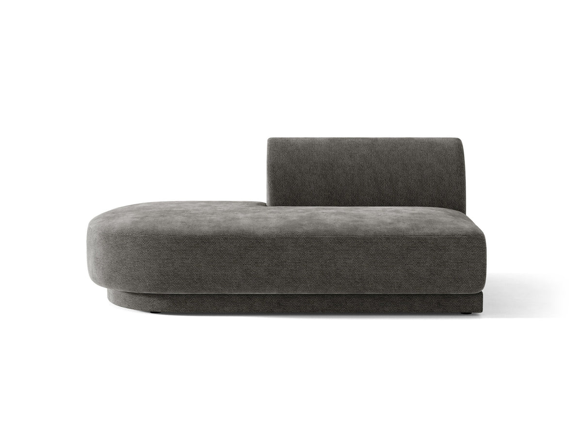 Miley Sitting Module Open links 2 Sitzer in Grey-Haga präsentiert im Onlineshop von KAQTU Design AG. Modulares Sofa ist von Micadoni