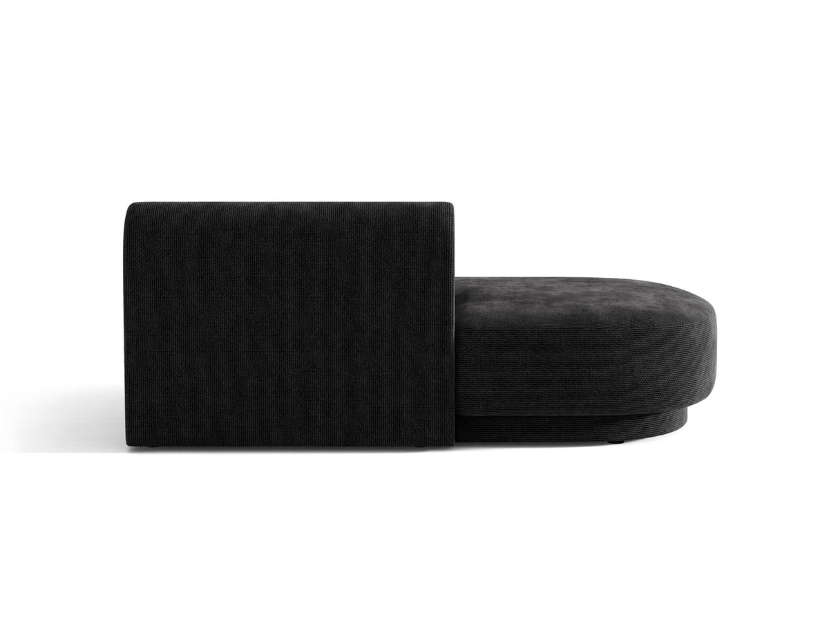 Miley Sitting Module Open links 2 Sitzer in Black-Haga präsentiert im Onlineshop von KAQTU Design AG. Modulares Sofa ist von Micadoni
