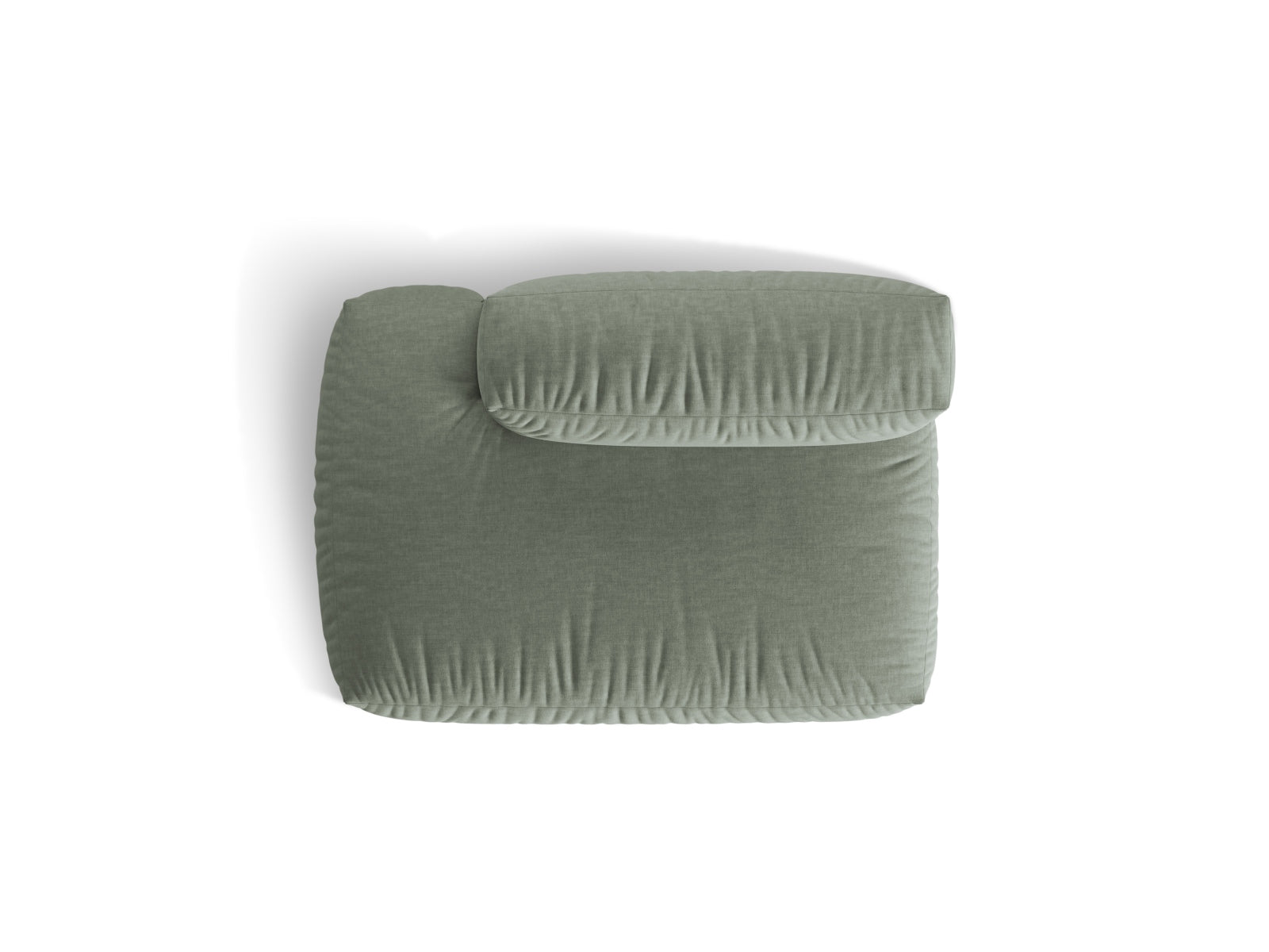 Elegantes linksseitiges 2-Sitzer Sofa Martina in trendigem Moss Green-Boston, ideal für stilvolle Wohnräume und entspannte Stunden.