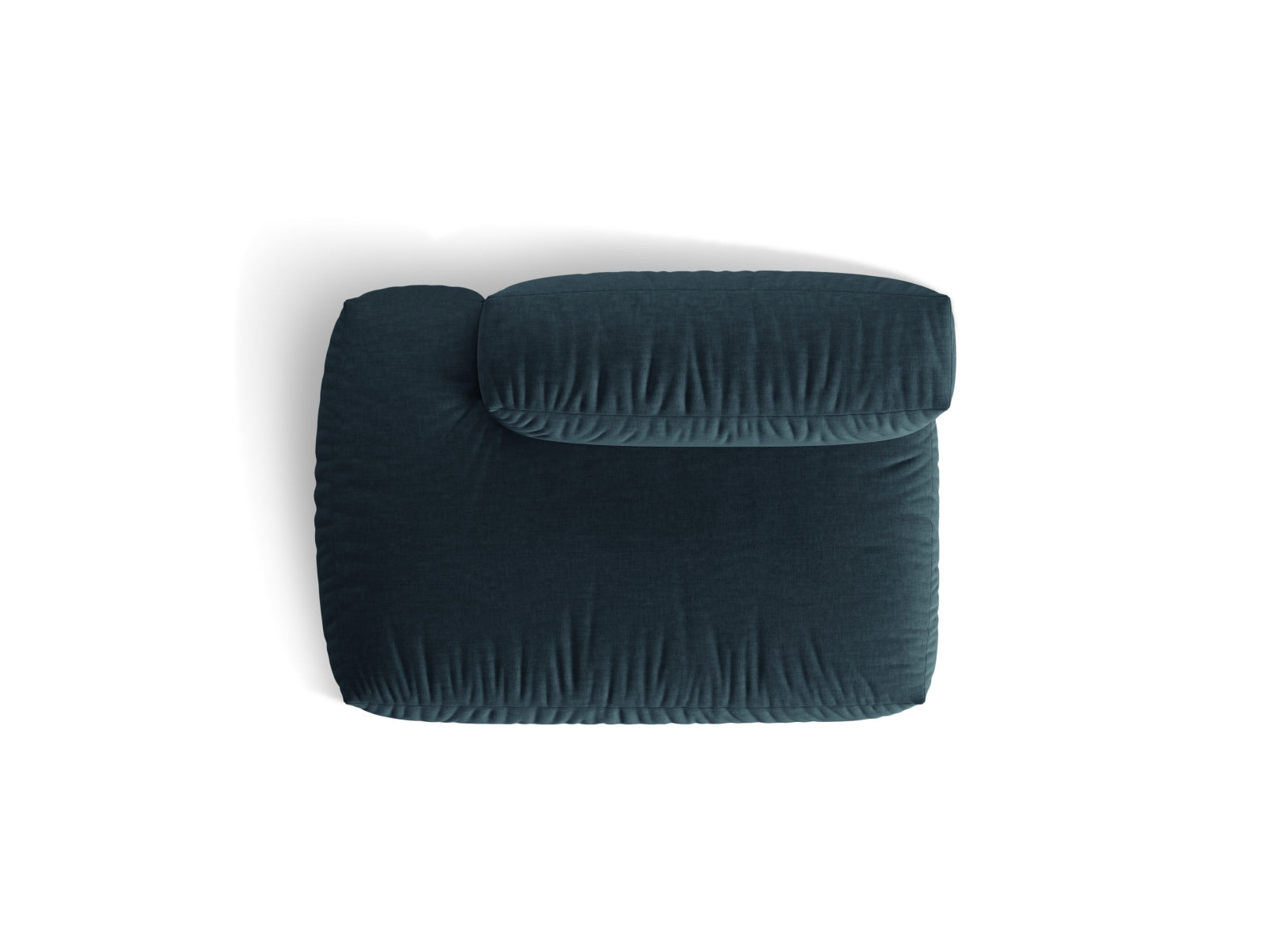 Elegantes Martina 2-Sitzer Sofa links in modernem Blue Jeans-Boston, ideal für stilvolle Wohnräume und entspannte Gemütlichkeit.