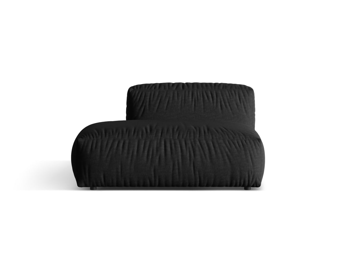 Martina Sofa links 2 Sitzer in Black-Boston präsentiert im Onlineshop von KAQTU Design AG. L-Sofa links ist von Micadoni