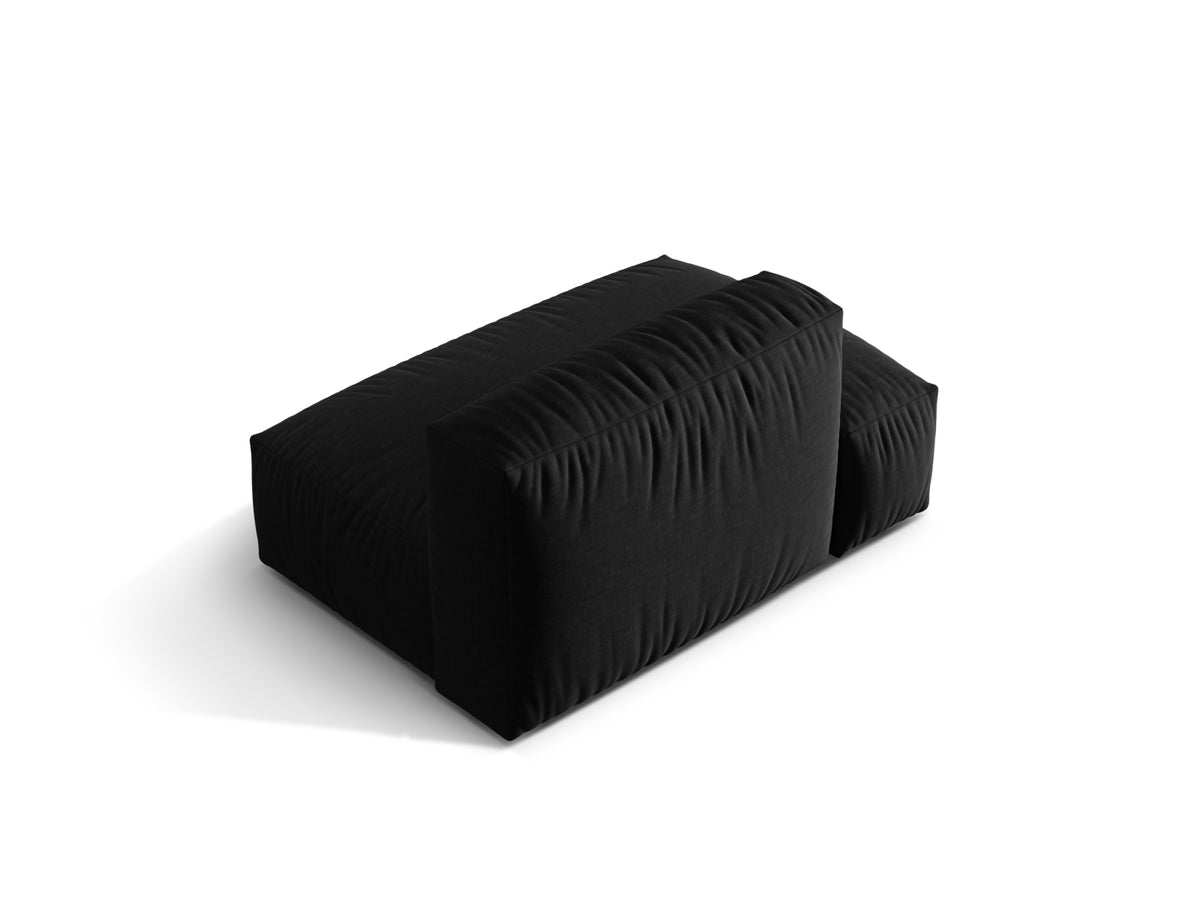 Martina Sofa links 2 Sitzer in Black-Boston präsentiert im Onlineshop von KAQTU Design AG. L-Sofa links ist von Micadoni