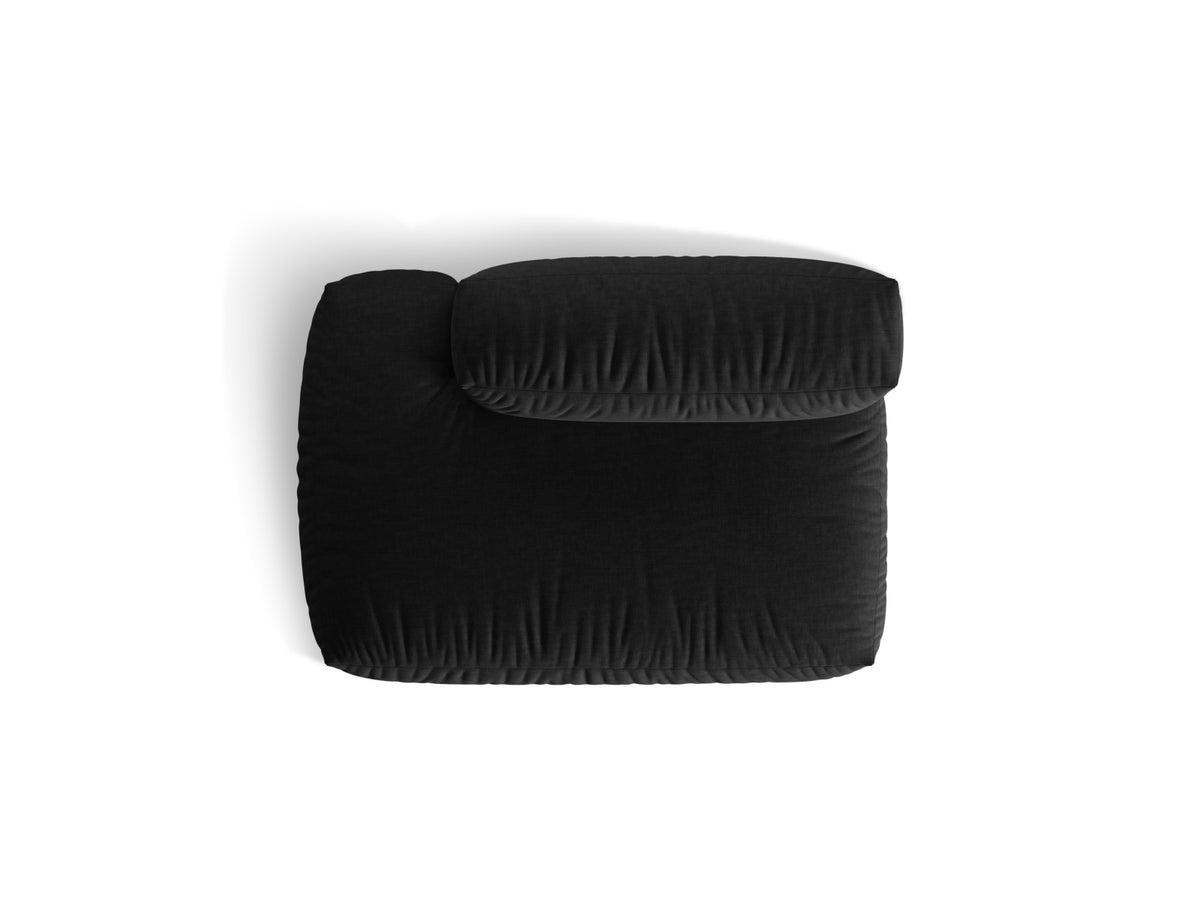Martina Sofa links 2 Sitzer in Black-Boston präsentiert im Onlineshop von KAQTU Design AG. L-Sofa links ist von Micadoni