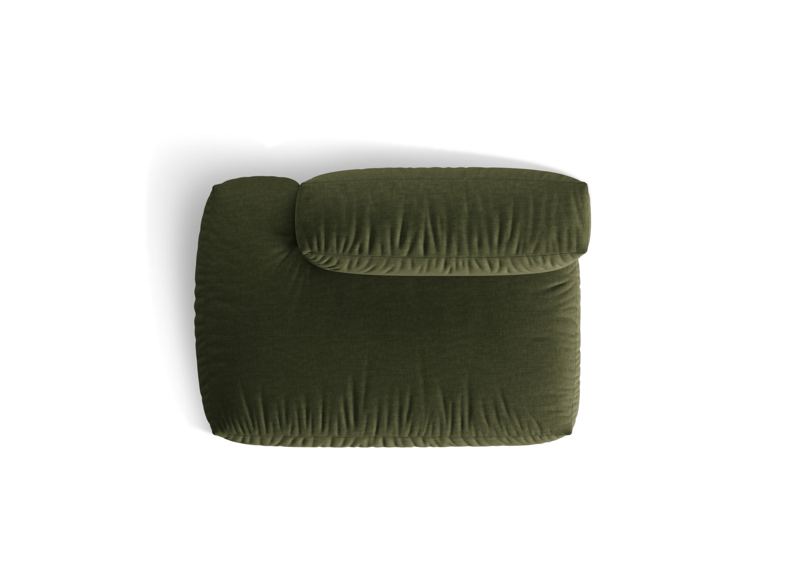Elegantes Martina 2-Sitzer Sofa links in modernem Grünton, ideal für stilvolle Wohnräume. Hochwertige Verarbeitung von Micadoni.