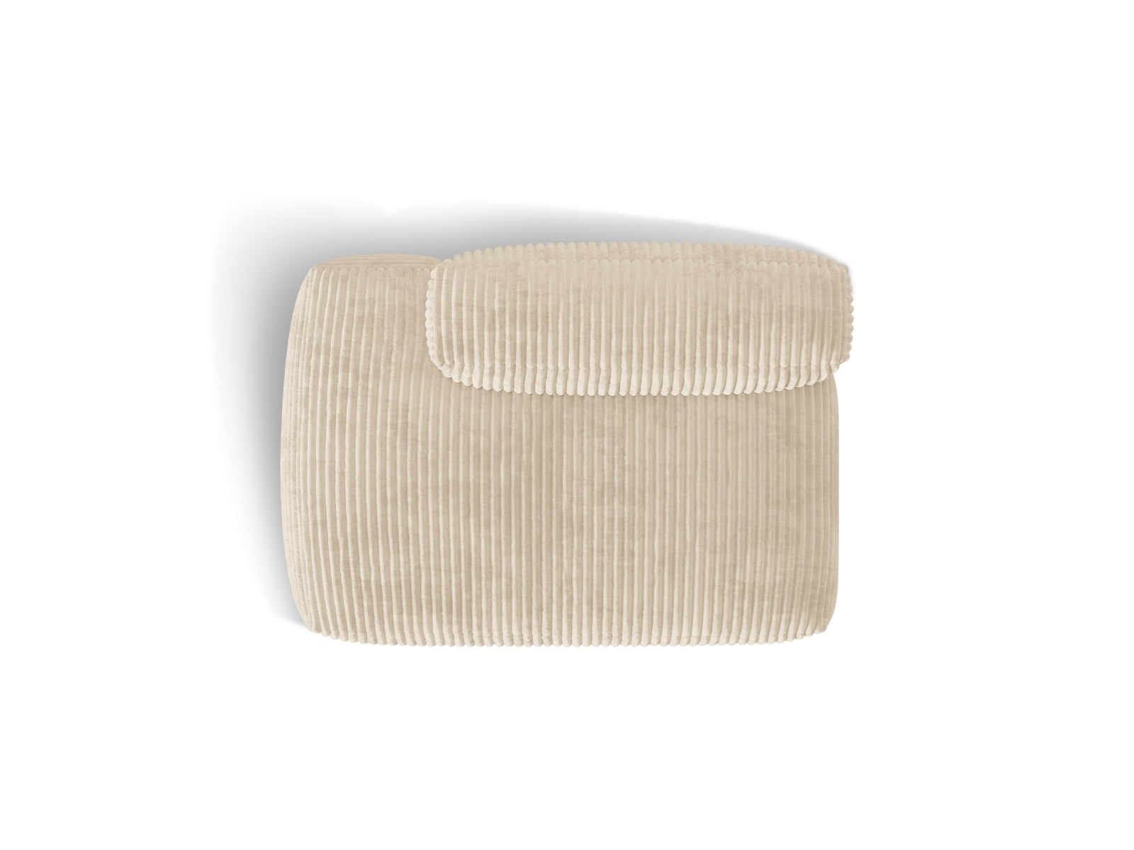 Elegantes Martina 2-Sitzer Sofa links in sanftem Light Beige-Tilia, ideal für stilvolle und einladende Wohnräume.