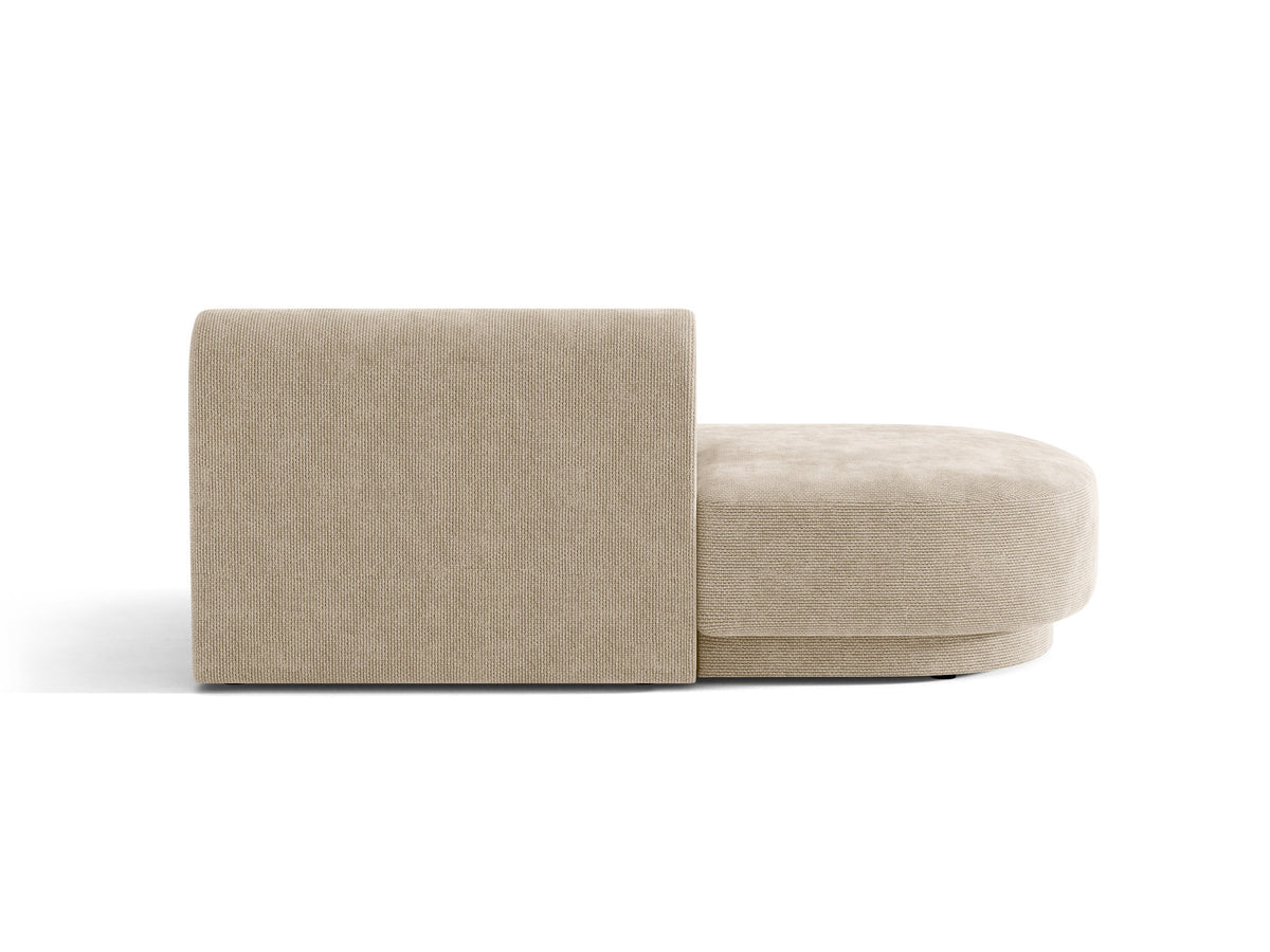 Miley Sitting Module Open links 2 Sitzer in Beige-Eden präsentiert im Onlineshop von KAQTU Design AG. Modulares Sofa ist von Micadoni