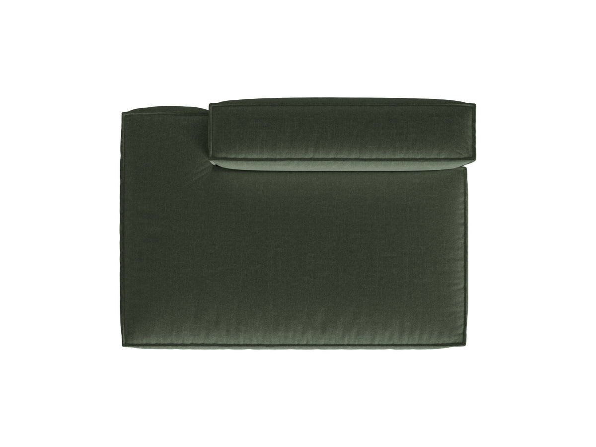 3-Sitzer Modulares Sofa links Nuria in Moss Green-Liberty präsentiert im Onlineshop von KAQTU Design AG. 3er Sofa ist von Micadoni