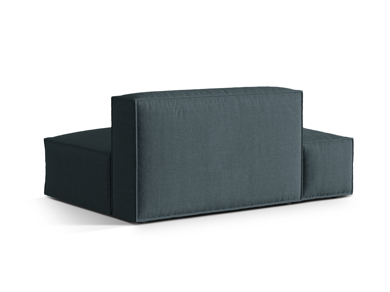 Modulares 3-Sitzer Sofa links Nuria in stilvollem Petrol, perfekt für gemütliche Abende und moderne Einrichtungsideen.