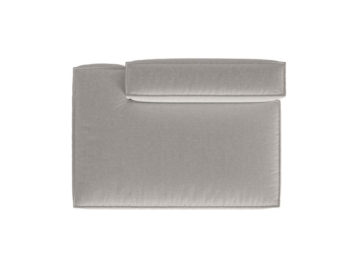 3-Sitzer Modulares Sofa links Nuria in Light Grey-Liberty präsentiert im Onlineshop von KAQTU Design AG. 3er Sofa ist von Micadoni