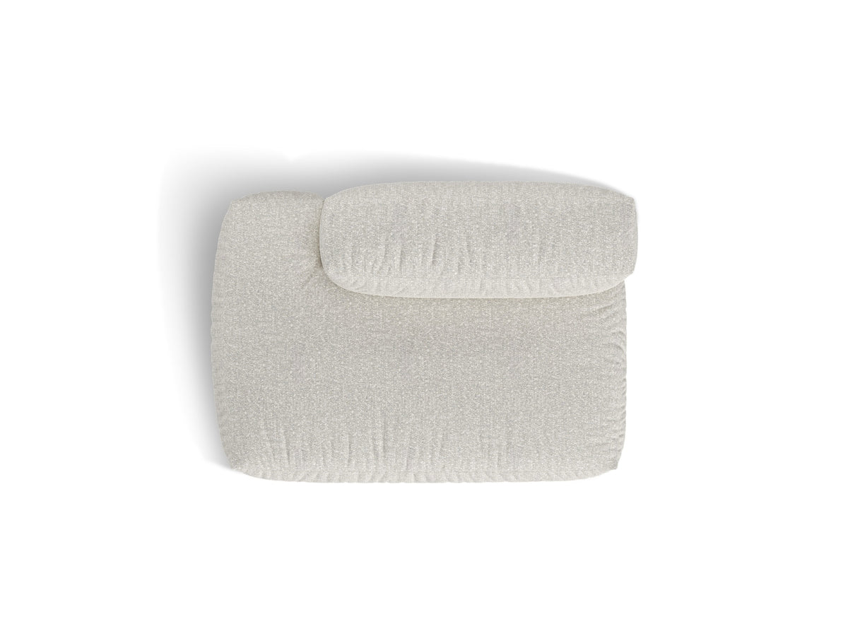 2-Sitzer Sofaelement links Martina in Grey Beige Melange-Monet präsentiert im Onlineshop von KAQTU Design AG. Modulares Sofa ist von Micadoni