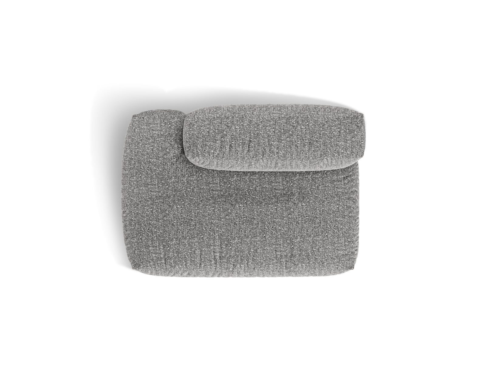 Modernes 2-Sitzer Sofaelement Martina in Graphit, perfekt für kreative Raumgestaltungen und gemütliche Sitzgelegenheiten.