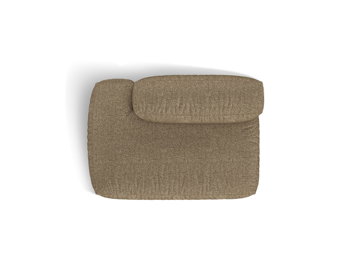 2-Sitzer Sofaelement links Martina in Cappuccino-Monet präsentiert im Onlineshop von KAQTU Design AG. Modulares Sofa ist von Micadoni