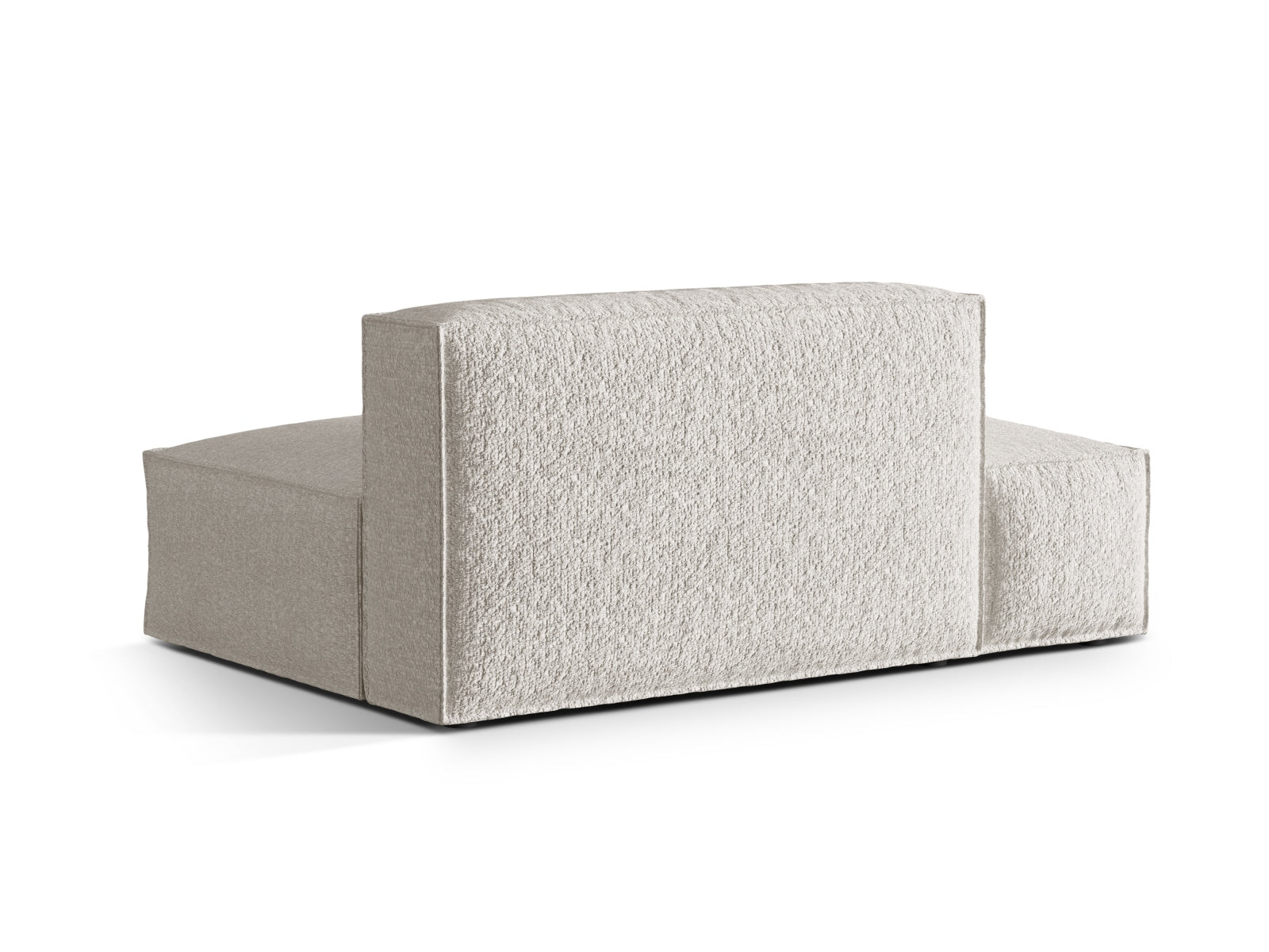 Entdecken Sie das Nuria Boucle 3-Sitzer Sofa links von Micadoni – elegantes, modulares Sofa für zeitgemässen Komfort und flexible Raumgestaltung.