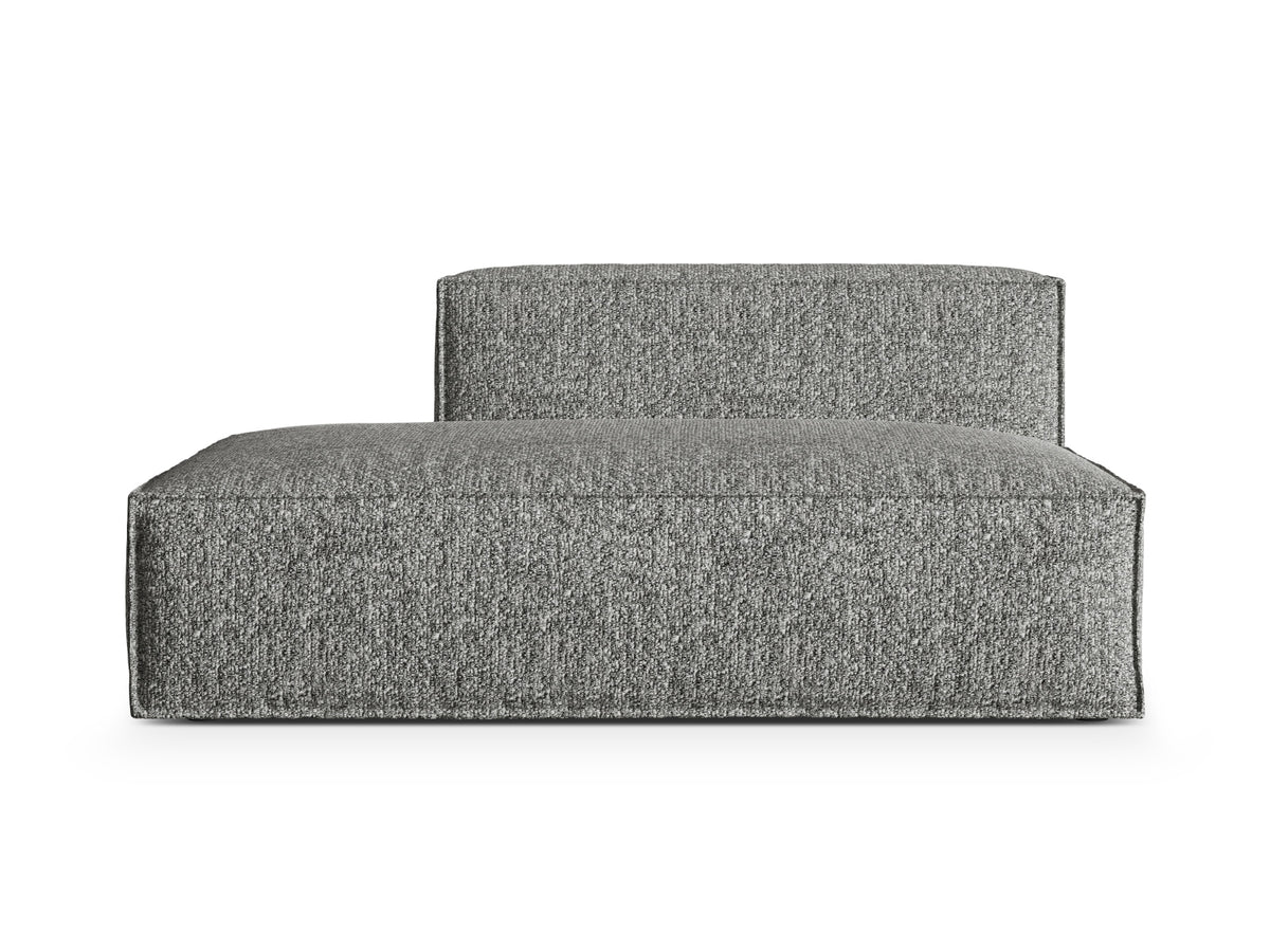Nuria Boucle Modular Sofa links 3 Sitzer in Graphite-Monet präsentiert im Onlineshop von KAQTU Design AG. Modulares Sofa ist von Micadoni