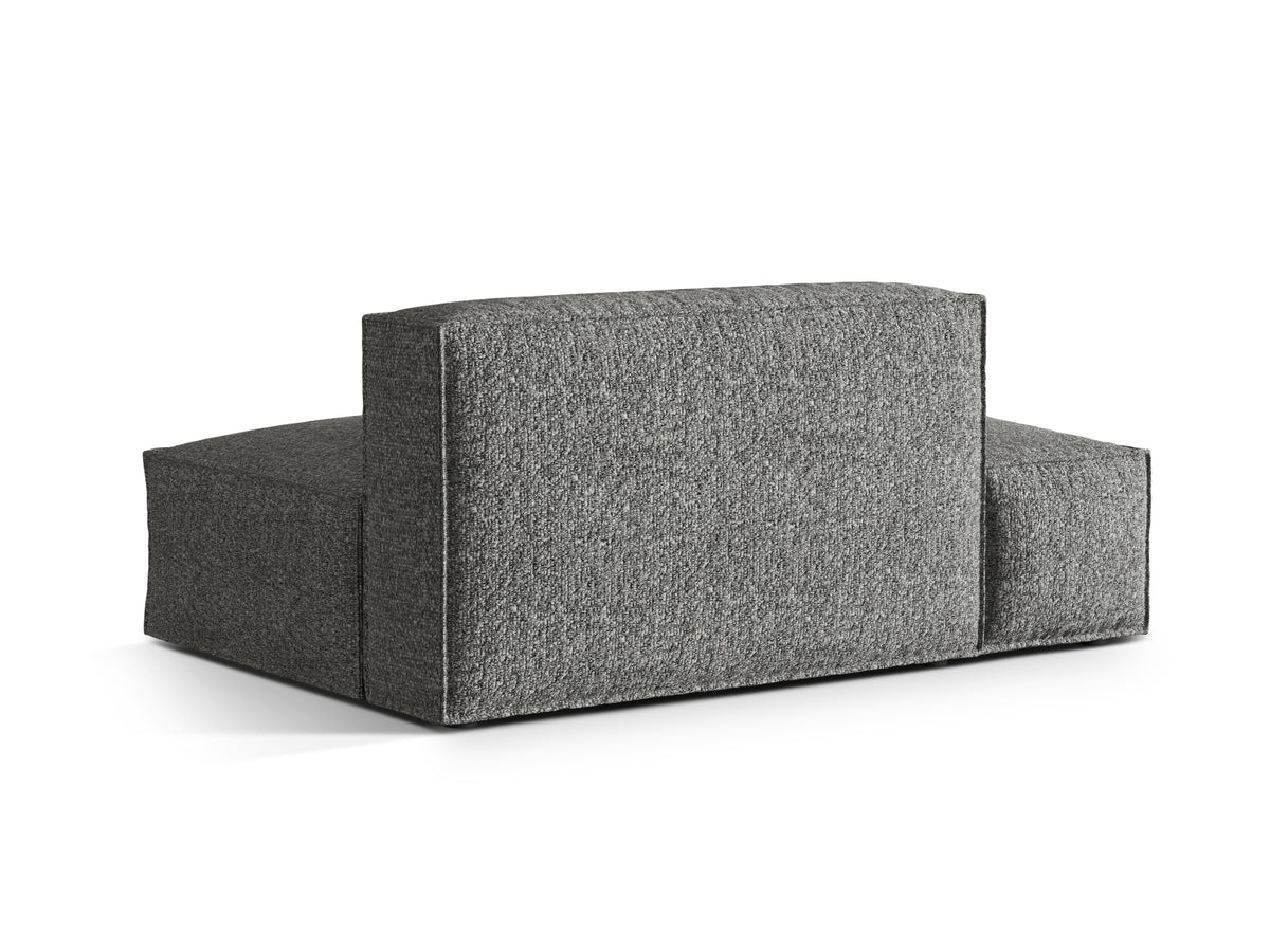 Nuria Boucle Modular Sofa links 3 Sitzer in Graphite-Monet präsentiert im Onlineshop von KAQTU Design AG. Modulares Sofa ist von Micadoni