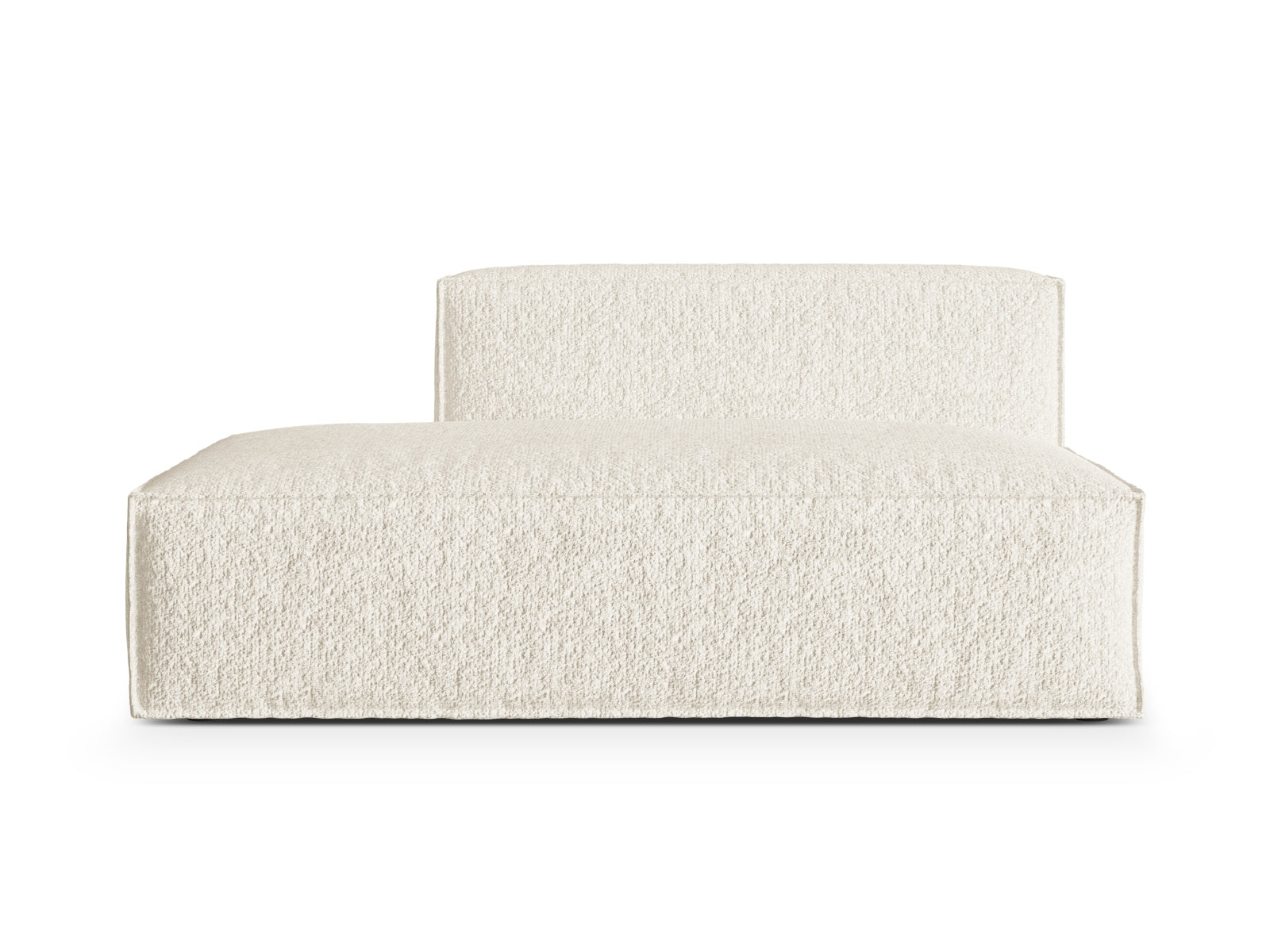 Elegantes, modulares 3-Sitzer Sofa Nuria Boucle in Ivory-Monet, ideal für stilvolle Einrichtungskonzepte von Micadoni.