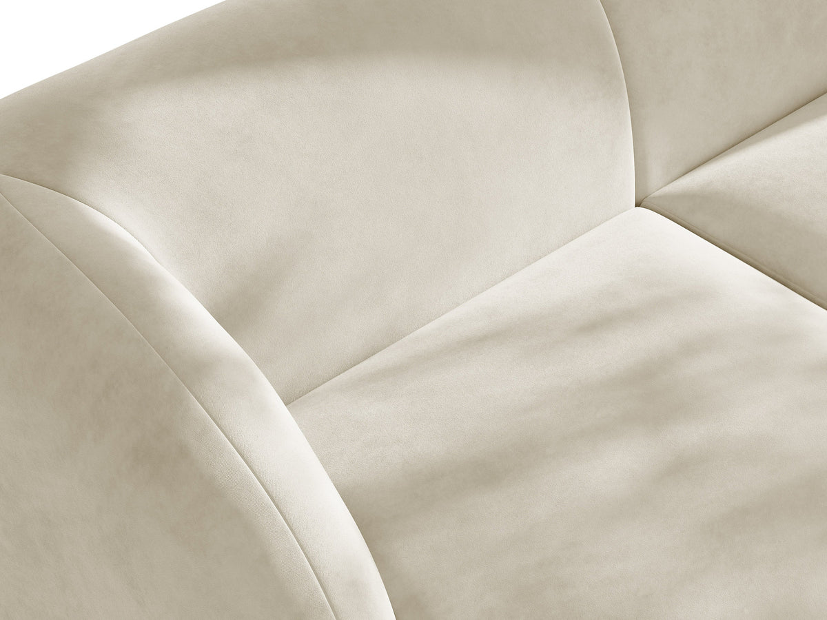Miley Sitting Module Open links 2 Sitzer in Light Beige-Bluvel präsentiert im Onlineshop von KAQTU Design AG. Modulares Sofa ist von Micadoni