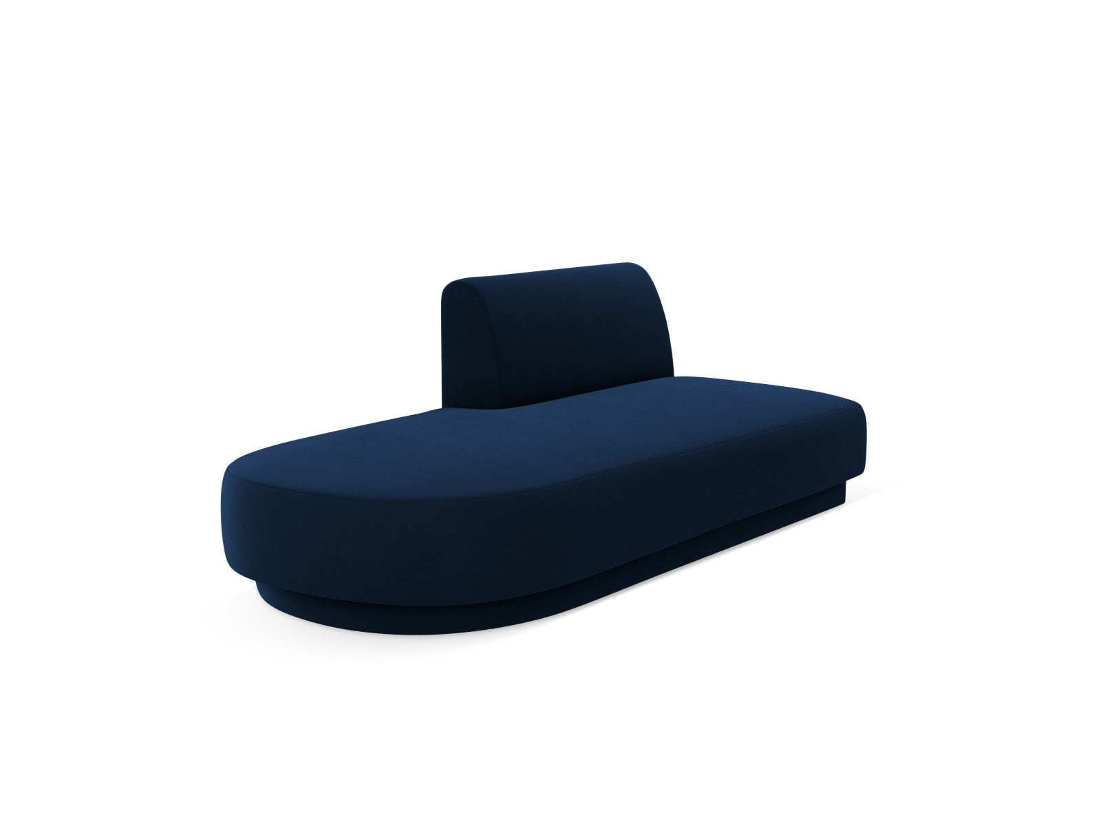 Miley Sitting Module Open links 2 Sitzer in Royal Blue-Bluvel präsentiert im Onlineshop von KAQTU Design AG. Modulares Sofa ist von Micadoni