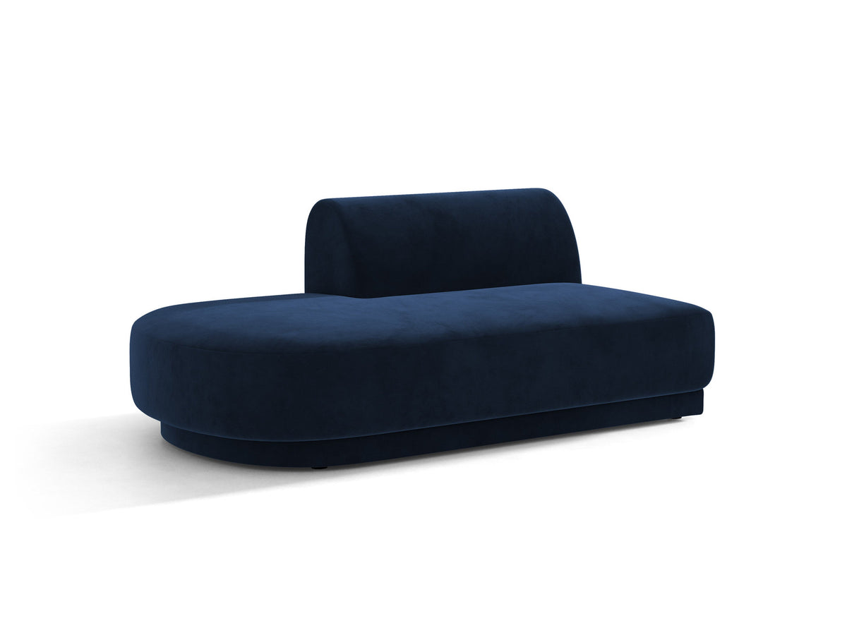 Miley Sitting Module Open links 2 Sitzer in Royal Blue-Bluvel präsentiert im Onlineshop von KAQTU Design AG. Modulares Sofa ist von Micadoni