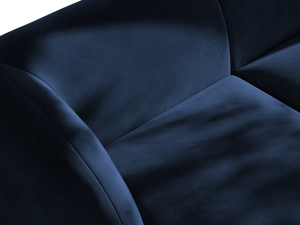 Miley Sitting Module Open links 2 Sitzer in Royal Blue-Bluvel präsentiert im Onlineshop von KAQTU Design AG. Modulares Sofa ist von Micadoni