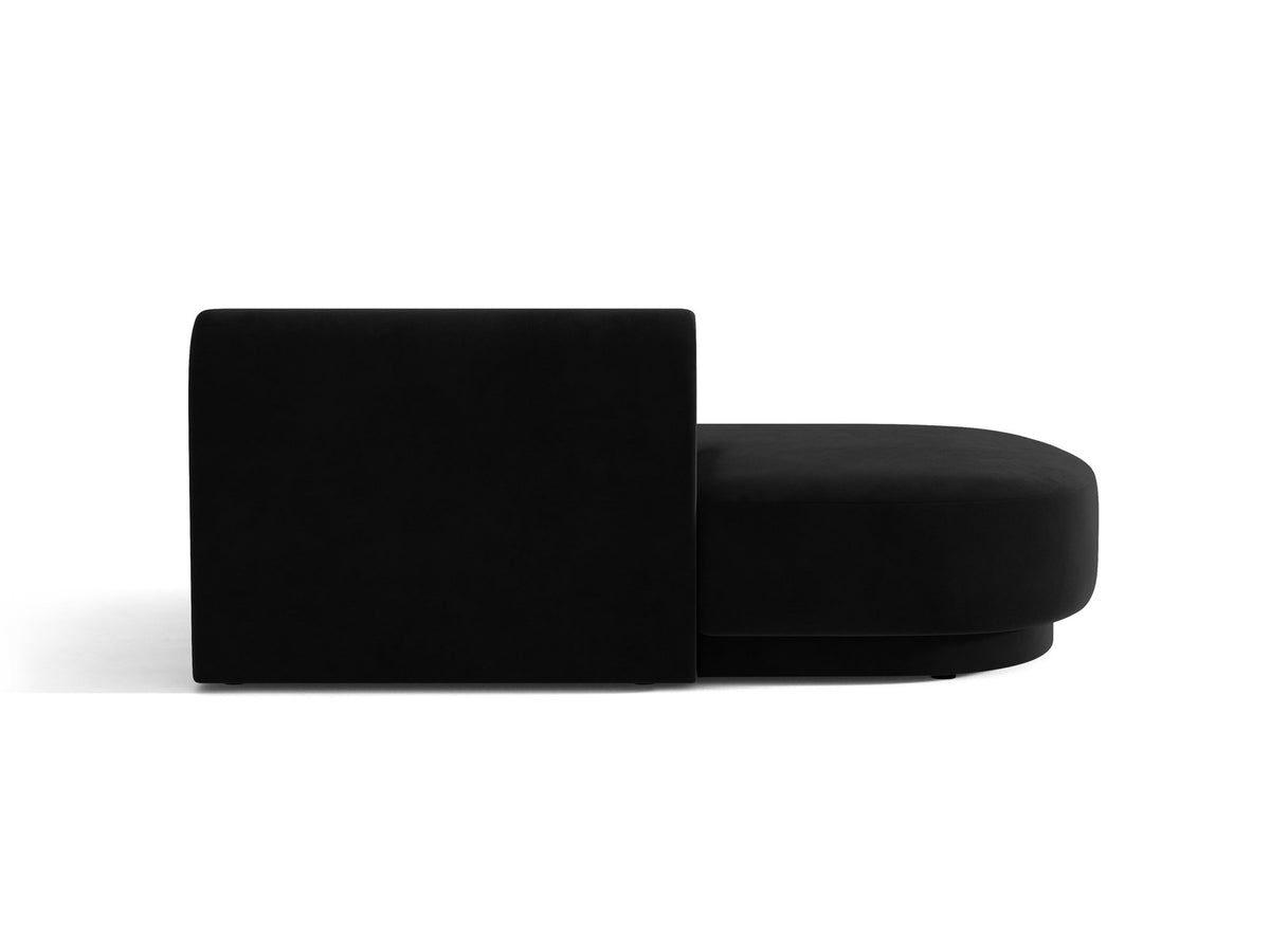 Miley Sitting Module Open links 2 Sitzer in Black-Bluvel präsentiert im Onlineshop von KAQTU Design AG. Modulares Sofa ist von Micadoni