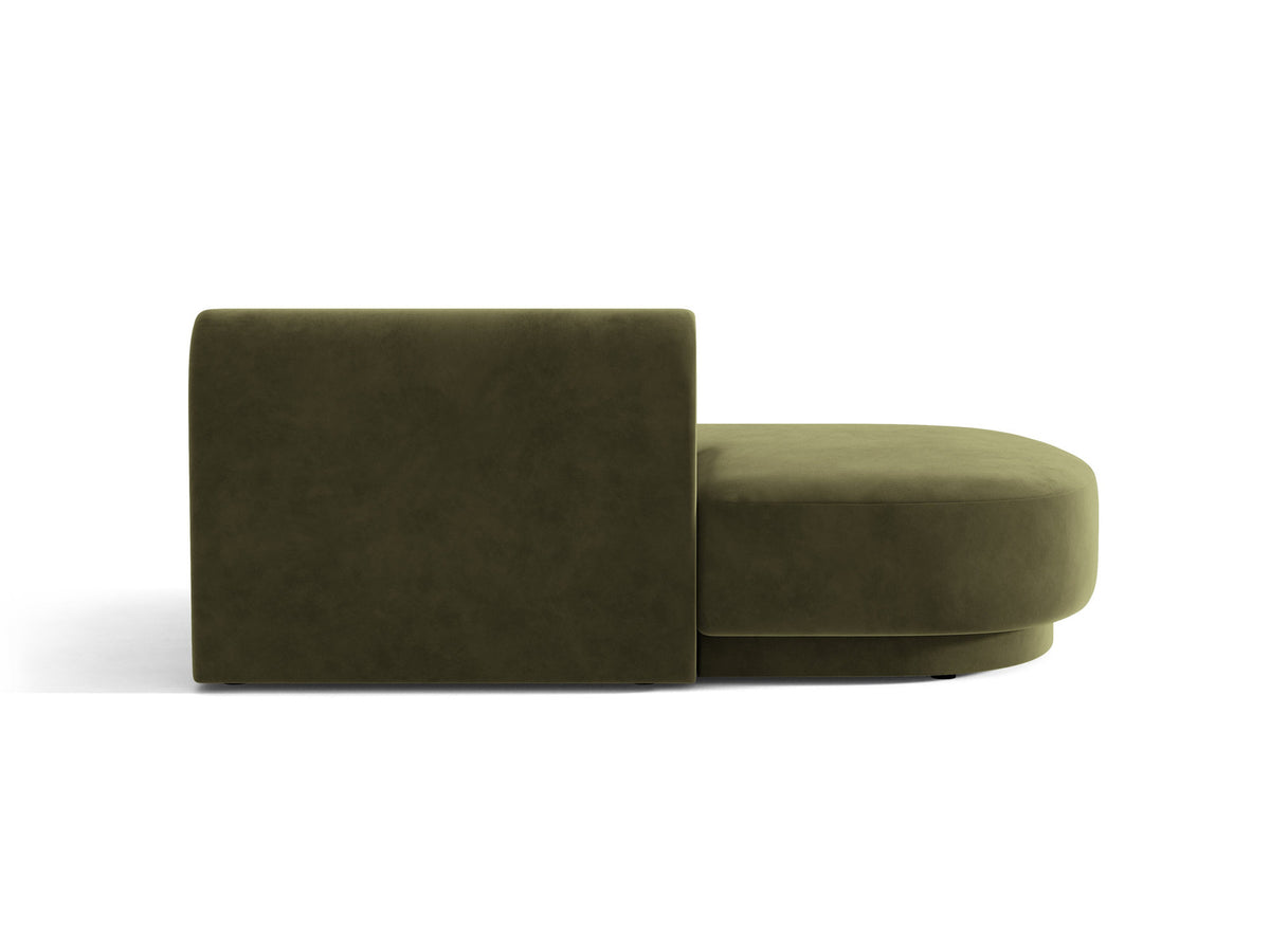 Miley Sitting Module Open links 2 Sitzer in Green-Bluvel präsentiert im Onlineshop von KAQTU Design AG. Modulares Sofa ist von Micadoni
