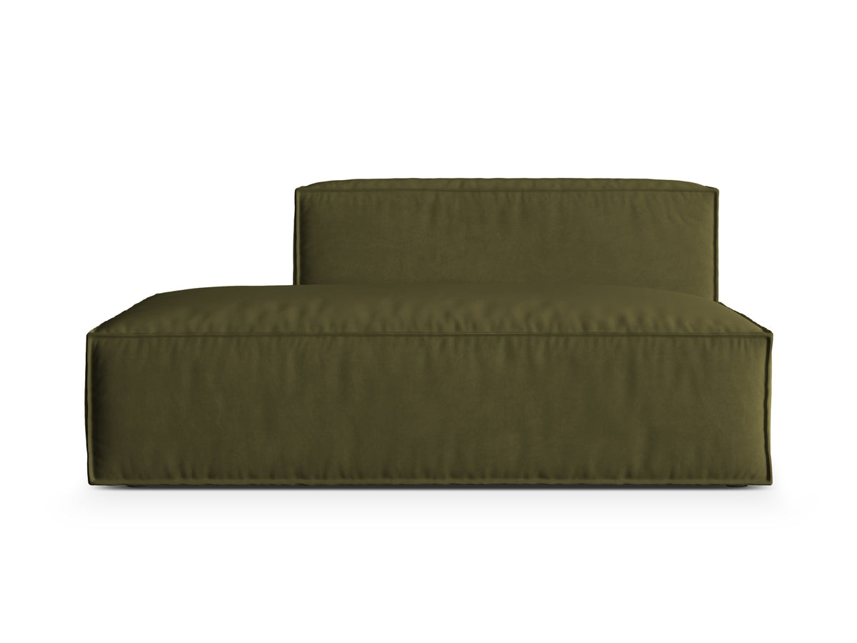 Nuria Velour links Modular Sofa 3 Sitzer in Moss Green Melange-Paris präsentiert im Onlineshop von KAQTU Design AG. Modulares Sofa ist von Micadoni