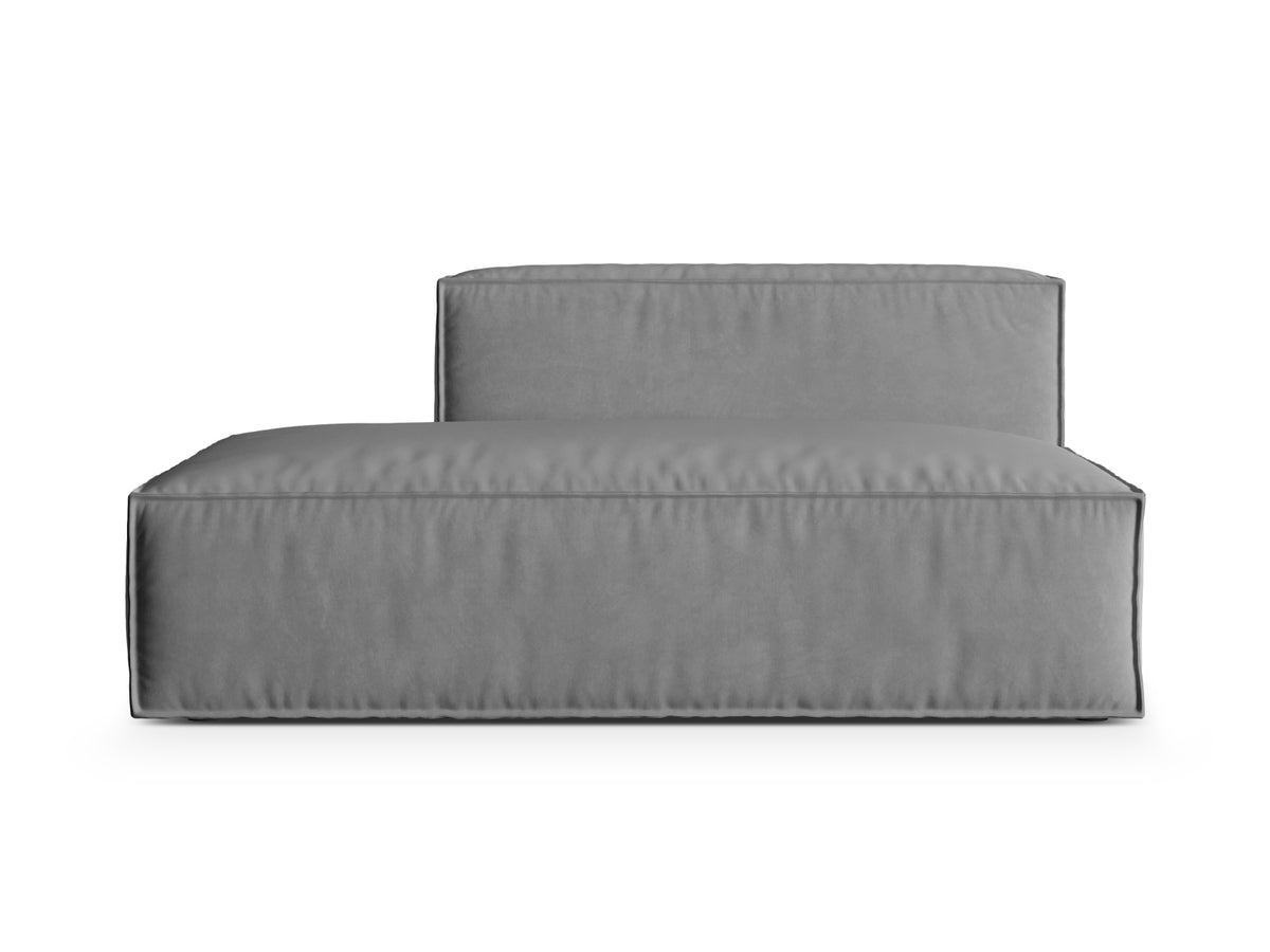 Nuria Velour links Modular Sofa 3 Sitzer in Grey-Paris präsentiert im Onlineshop von KAQTU Design AG. Modulares Sofa ist von Micadoni