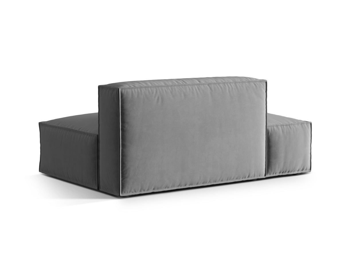 Nuria Velour links Modular Sofa 3 Sitzer in Grey-Paris präsentiert im Onlineshop von KAQTU Design AG. Modulares Sofa ist von Micadoni