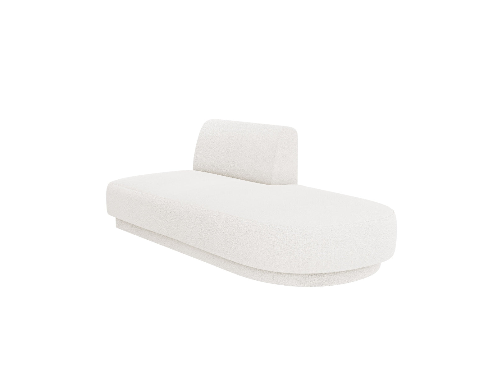 Miley Sitting Module Open rechts 2 Sitzer in White-Baloo präsentiert im Onlineshop von KAQTU Design AG. Modulares Sofa ist von Micadoni