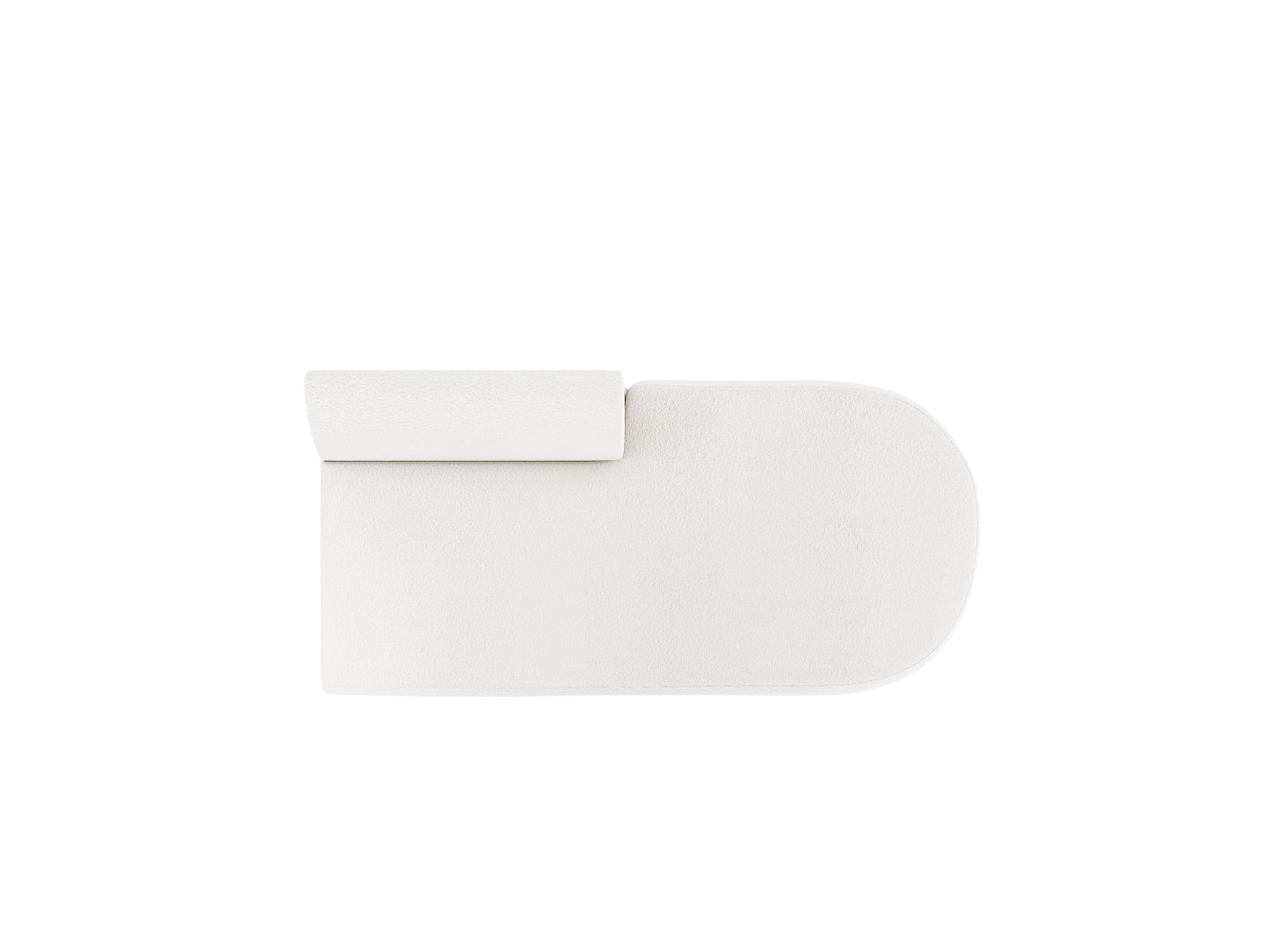 Miley Sitting Module Open rechts 2 Sitzer in White präsentiert im Onlineshop von KAQTU Design AG. Modulares Sofa ist von Micadoni