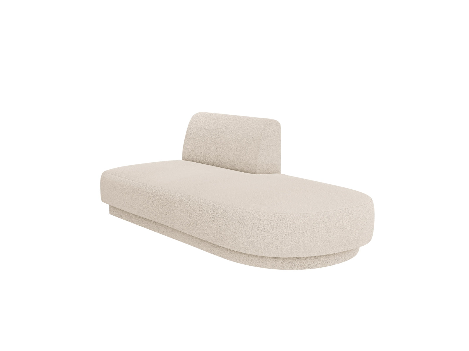 Miley Sitting Module Open rechts 2 Sitzer in Beige-Baloo präsentiert im Onlineshop von KAQTU Design AG. Modulares Sofa ist von Micadoni