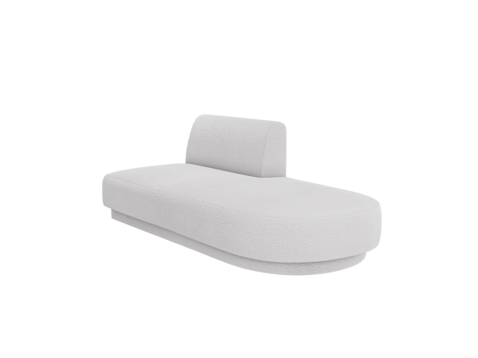 Miley Sitting Module Open rechts 2 Sitzer in Light Grey-Baloo präsentiert im Onlineshop von KAQTU Design AG. Modulares Sofa ist von Micadoni