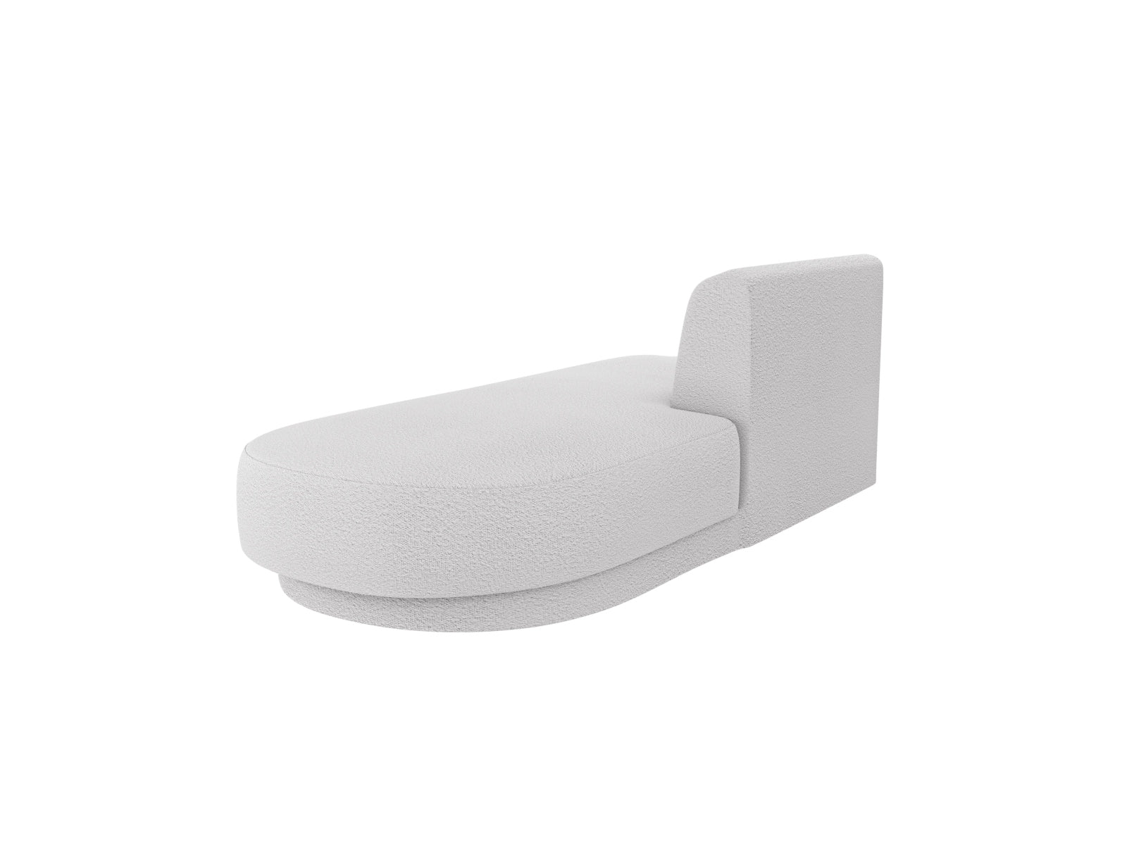 Elegantes Miley Sitting Module Open rechts, 2-Sitzer in modernem Grau, ideal für kreative Wohnkonzepte und stilvolle Akzente im Raum.
