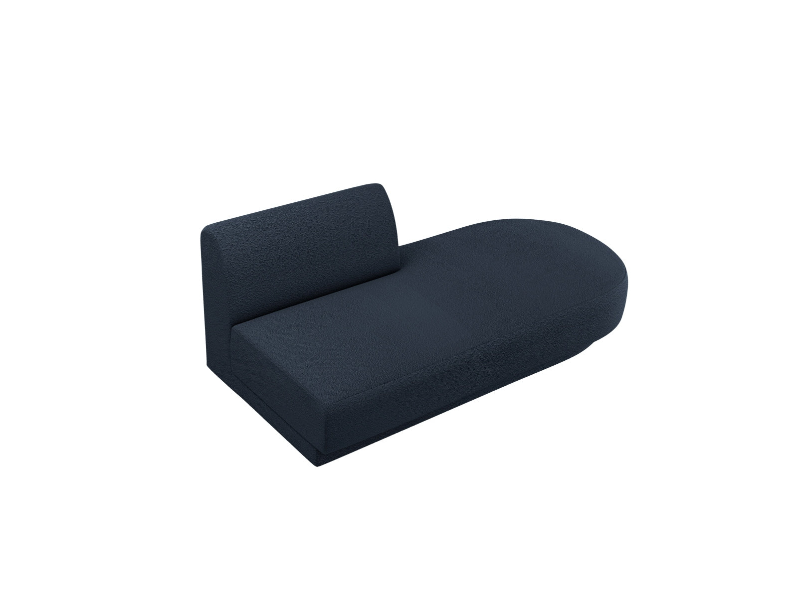 Elegantes Miley Sitting Module Open rechts, 2-Sitzer Sofa in Dunkelblau, ideal für moderne Wohnräume. Teil der vielseitigen Micadoni Kollektion.