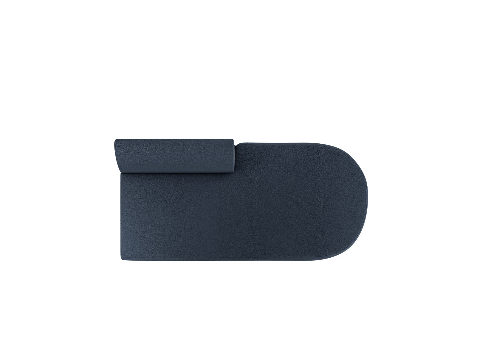 Stylisches 2-Sitzer Sofa Miley Sitting Module Open rechts in tiefem Blau, perfekt für zeitgemäße Inneneinrichtungen und flexible Raumgestaltungen.