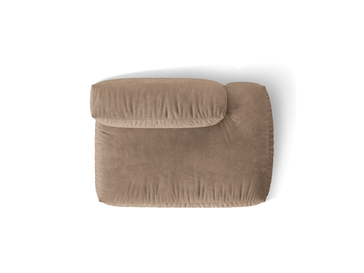 Martina Sofa rechts 2 Sitzer in Dark Beige-Vogue präsentiert im Onlineshop von KAQTU Design AG. L-Sofa rechts ist von Micadoni