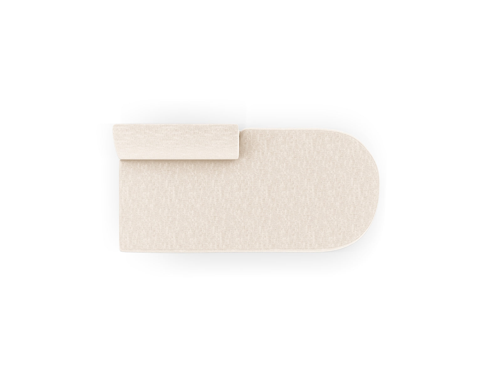 Miley Sitting Module Open rechts 2 Sitzer in Light Beige präsentiert im Onlineshop von KAQTU Design AG. Modulares Sofa ist von Micadoni