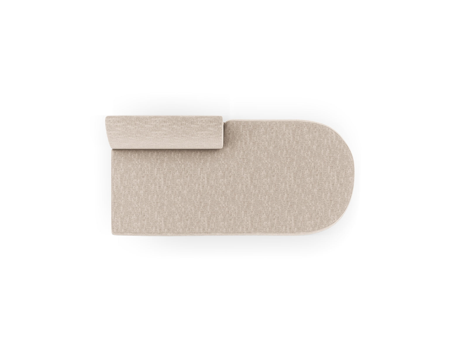 Miley Sitting Module Open rechts 2 Sitzer in Beige präsentiert im Onlineshop von KAQTU Design AG. Modulares Sofa ist von Micadoni